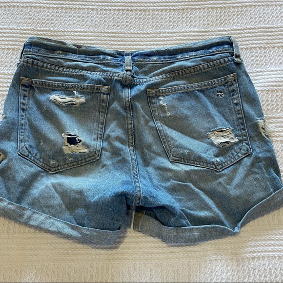 Rag & Bone Distress Women Jean Shorts Size 26 - Picture 7 of 8